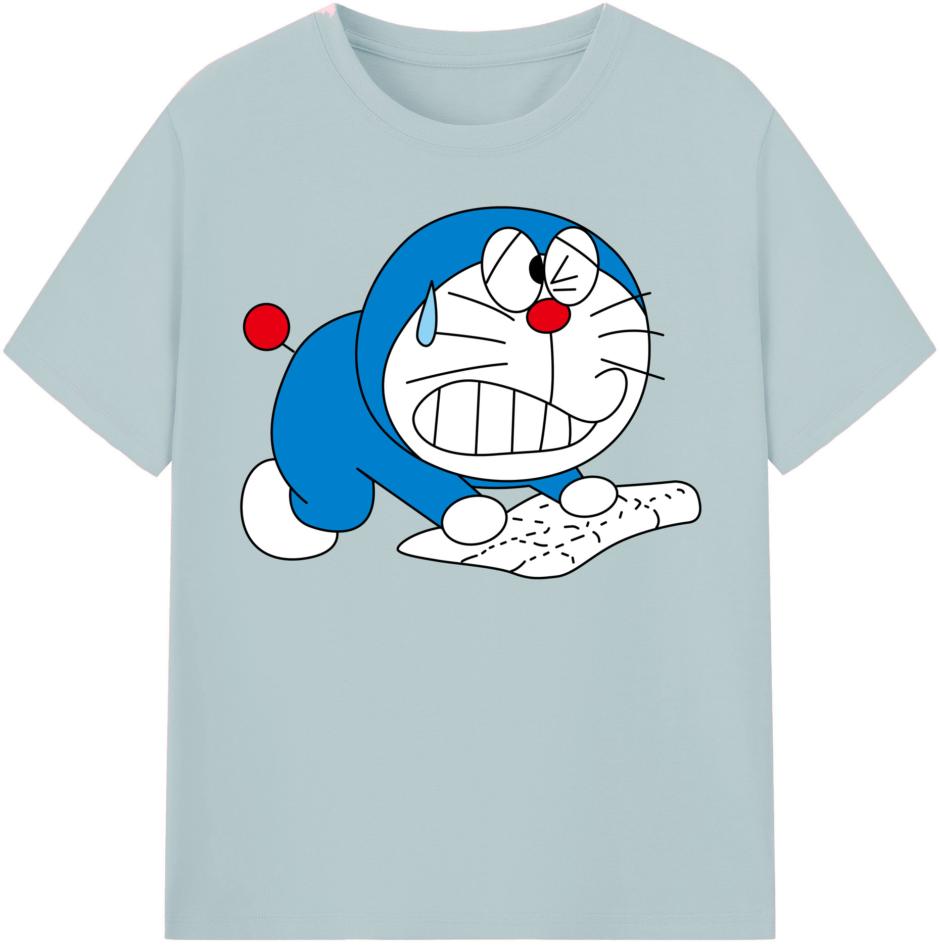 （画像用） ドラえもん Doraemon 綿100％半袖Tシャツ（フロントプリント）